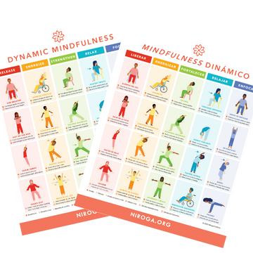 Dynamic Mindfulness Poster • Essentials for Emotion Regulation • English & Spanish • 22"x28"